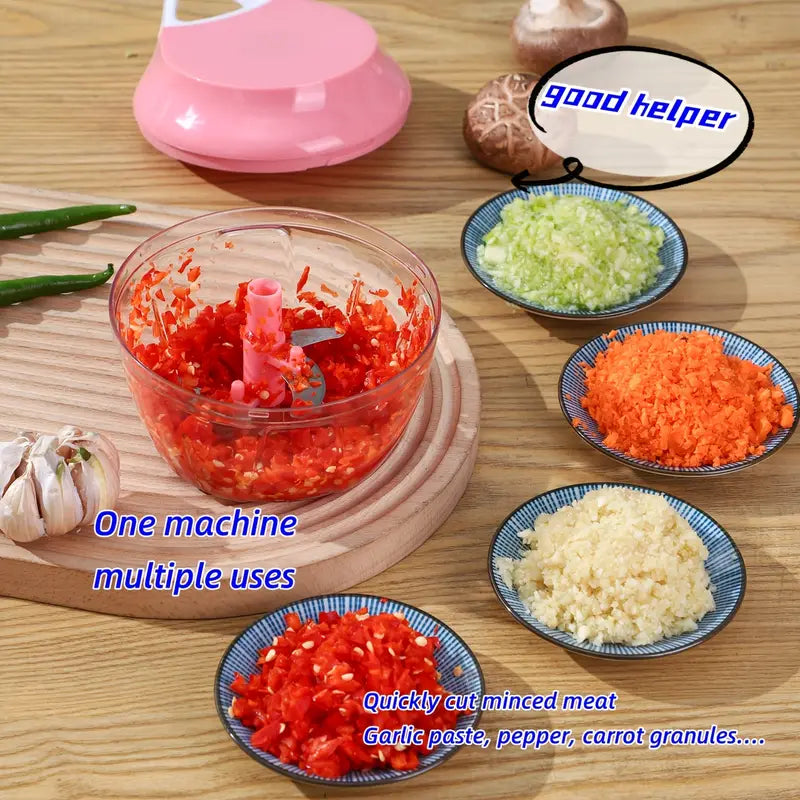 Chopper Hand Pull Speedy Turbo Cutter With 3 Blades