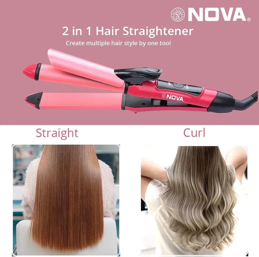 hair straightner and curler 2 in 1