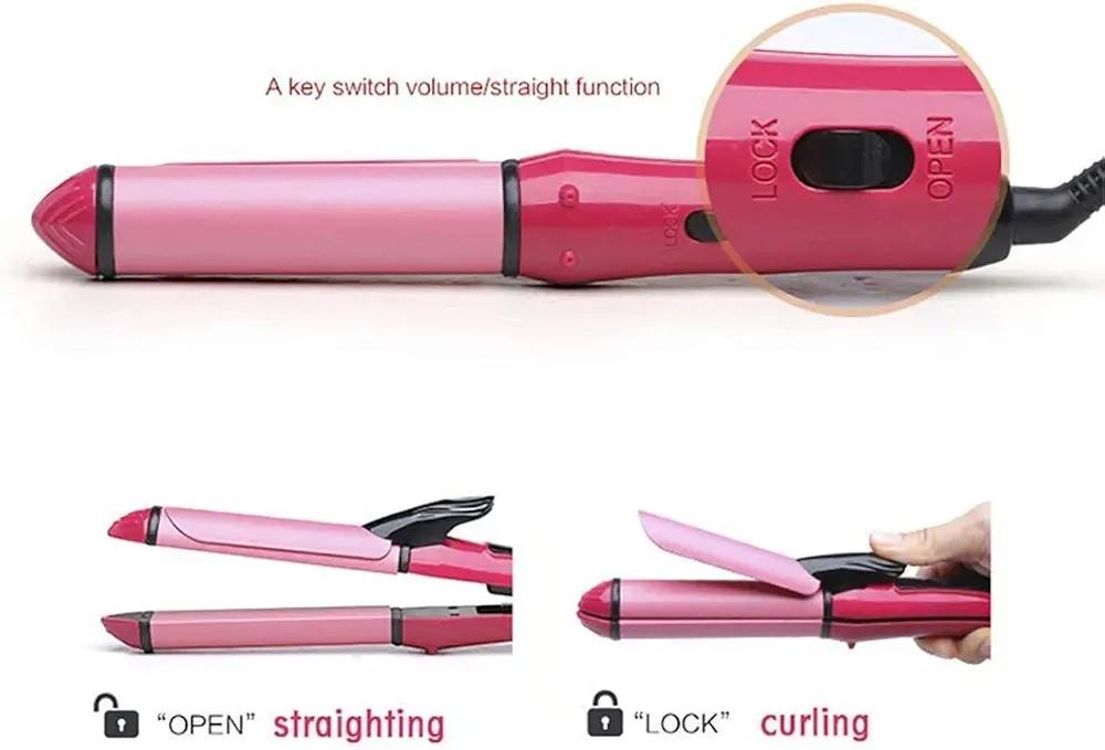 hair straightner and curler 2 in 1