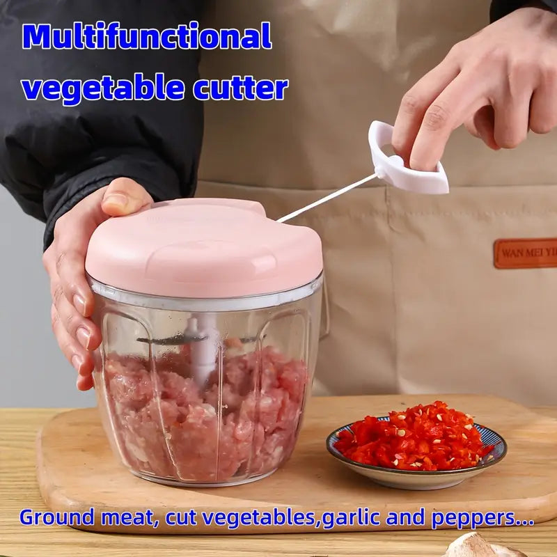 Chopper Hand Pull Speedy Turbo Cutter With 3 Blades